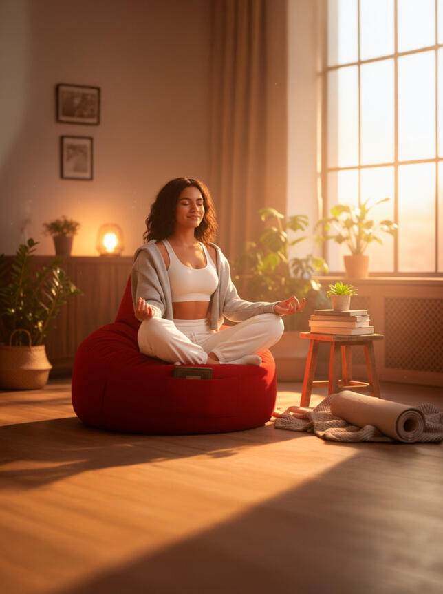 Puff Sillon Sofa Puffs Cozy Mueble Intrc Gamuza Gamer Relax